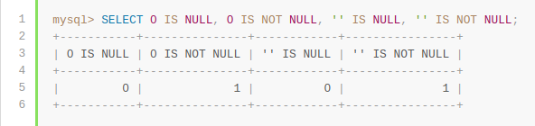 Mysql对Null的判断